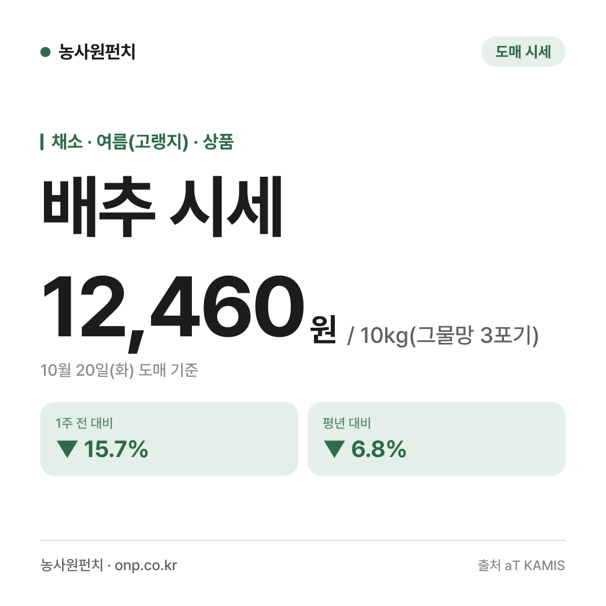 배추 시세
